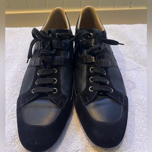 HERMĒS black low cut trainer/sneaker black shoe